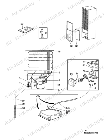 Взрыв-схема холодильника Electrolux ERB3226 - Схема узла C10 Cold, users manual